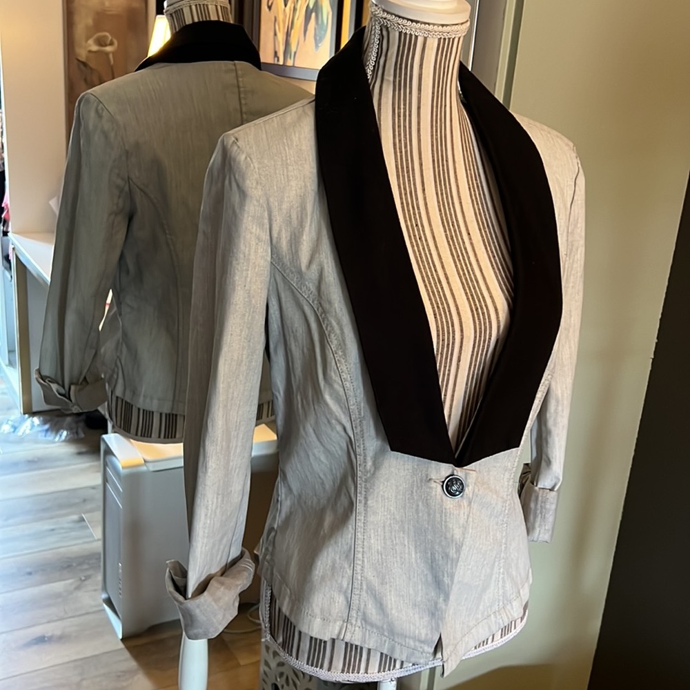 Rock & Republic, jean blazer, size 12